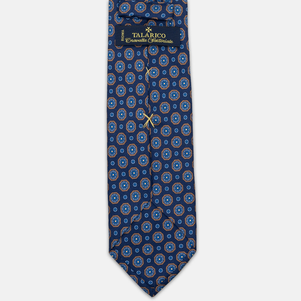 1999 Collection Heavy Silk Tie, Blue and Red JD04
