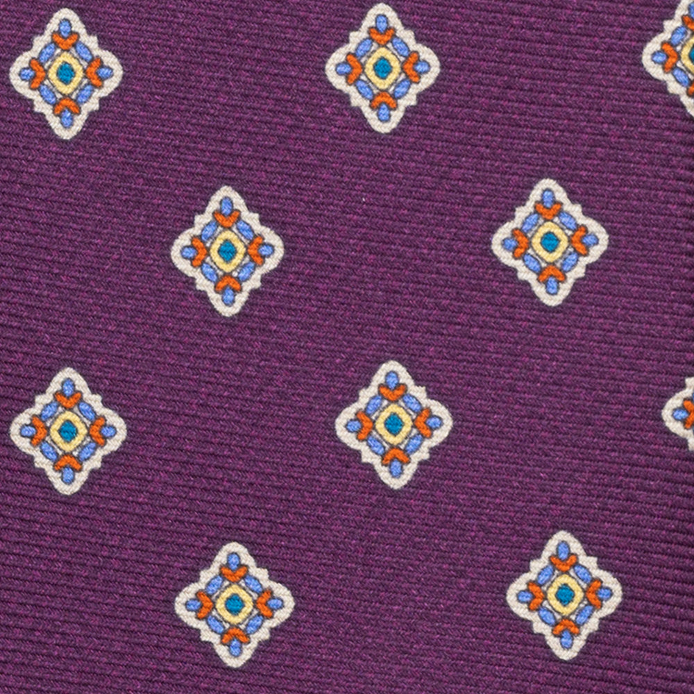 1999 Collection Heavy Silk Tie, Blue and Red JD04