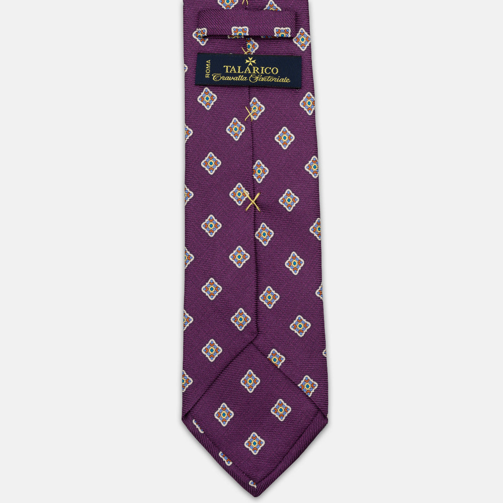 1999 Collection Heavy Silk Tie, Blue and Red JD04