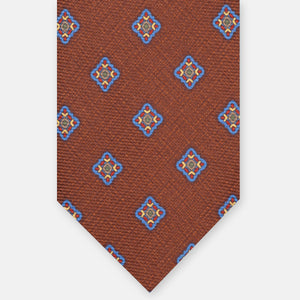 1999 Collection Heavy Silk Tie, Blue and Red JD04