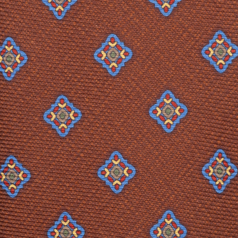1999 Collection Heavy Silk Tie, Blue and Red JD04