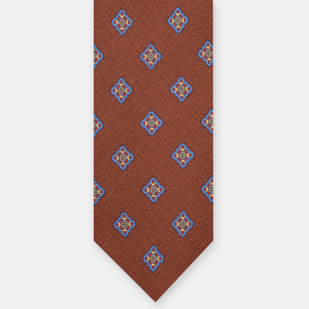 1999 Collection Heavy Silk Tie, Blue and Red JD04