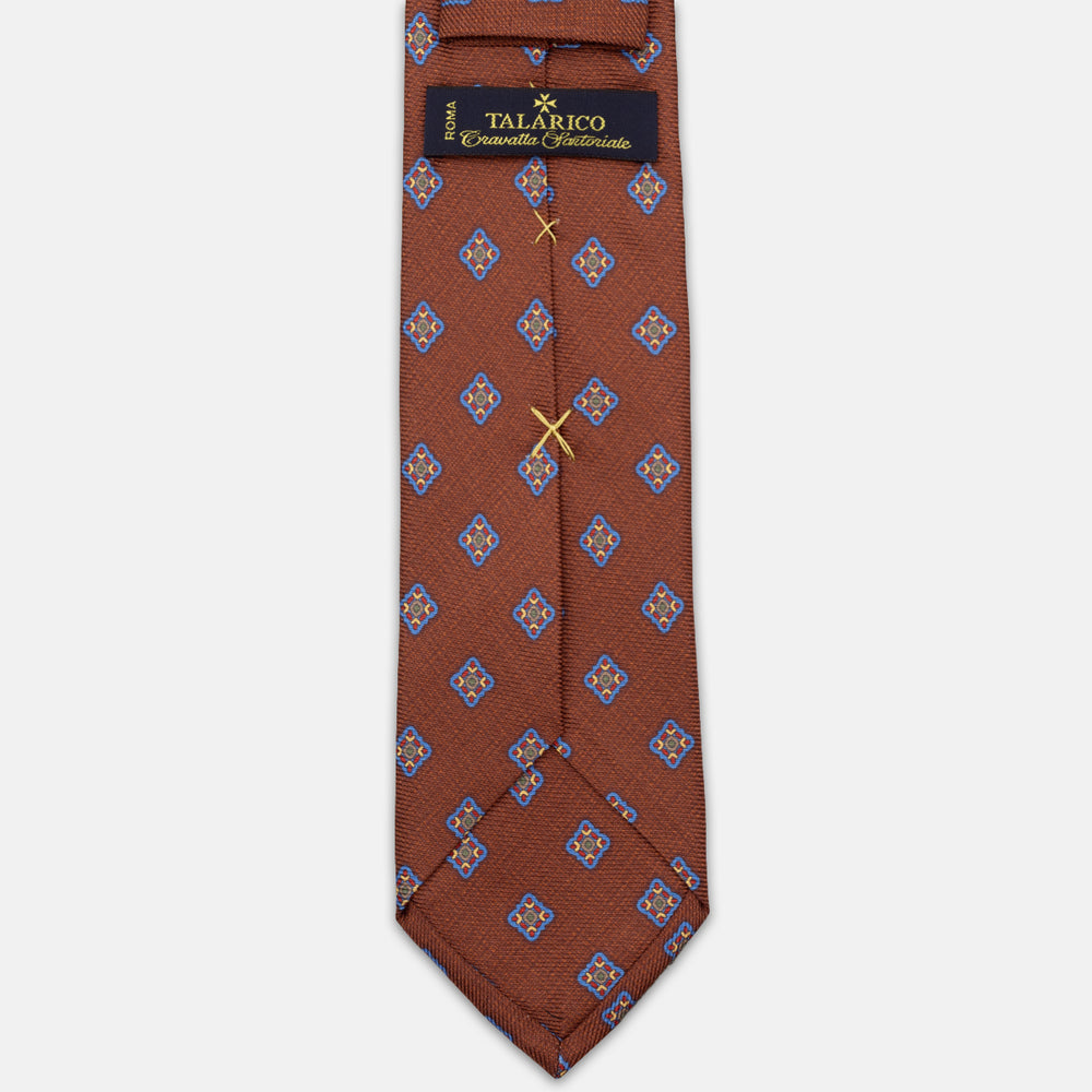 1999 Collection Heavy Silk Tie, Blue and Red JD04