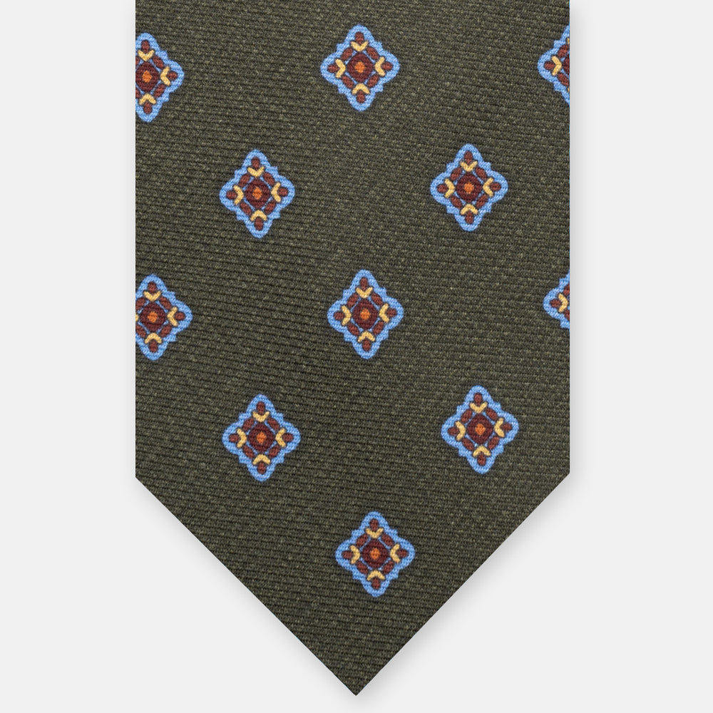 1999 Collection Heavy Silk Tie, Blue and Red JD04