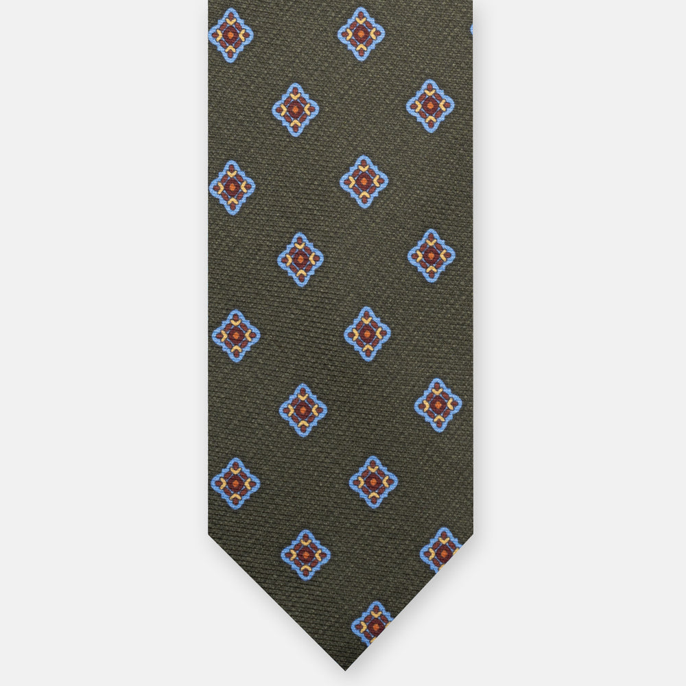 1999 Collection Heavy Silk Tie, Blue and Red JD04