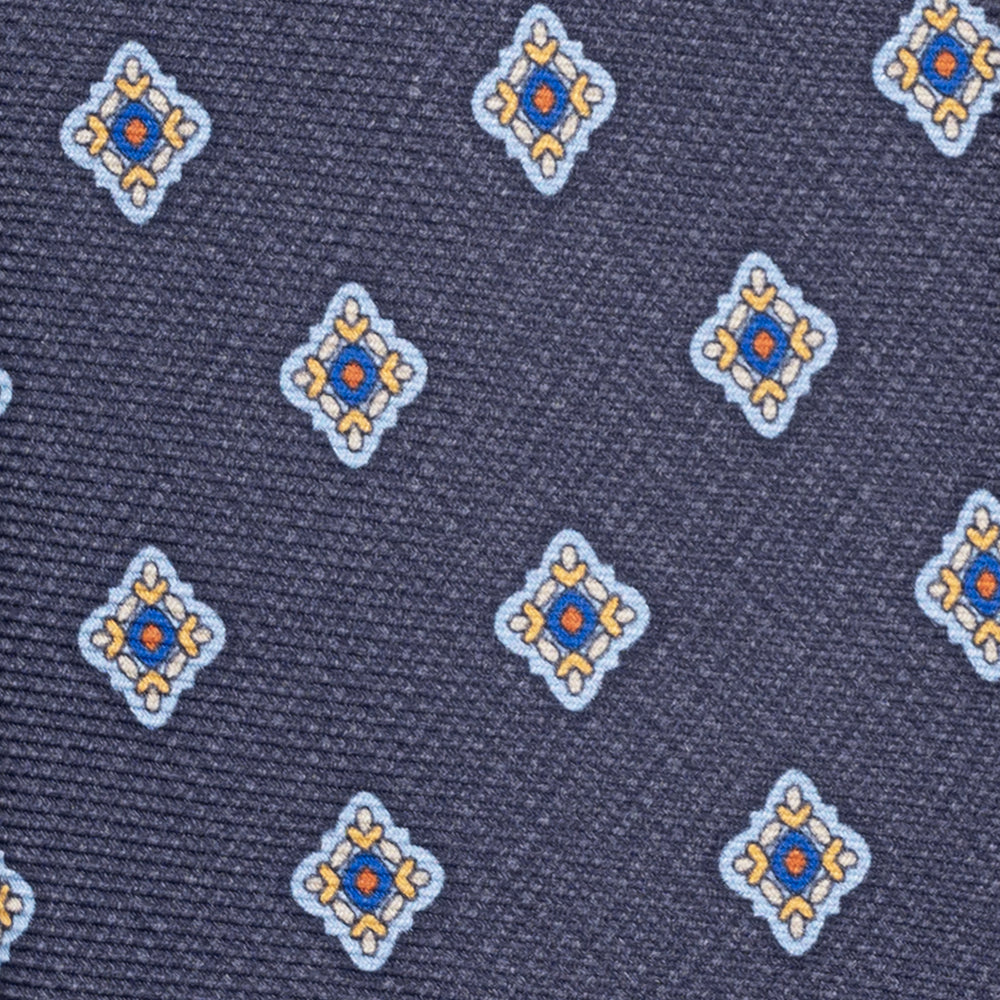 1999 Collection Heavy Silk Tie, Blue and Red JD04