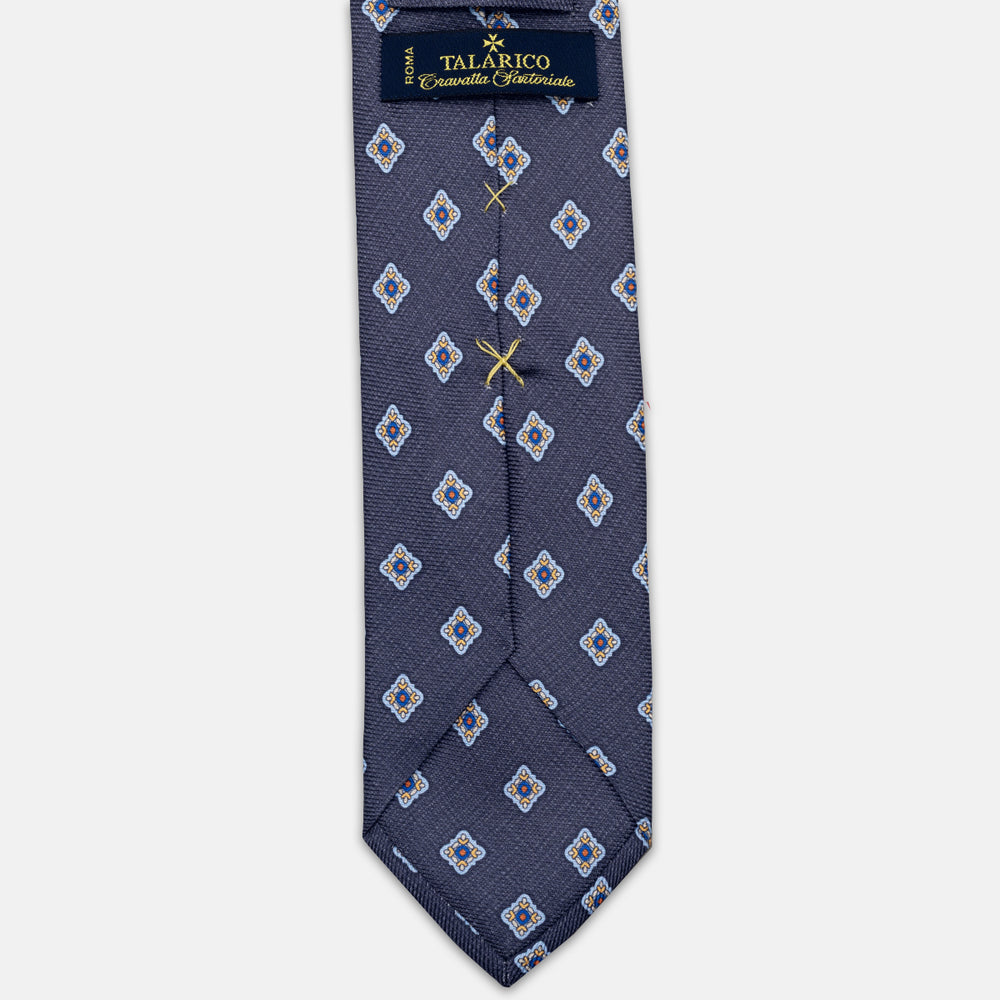 1999 Collection Heavy Silk Tie, Blue and Red JD04