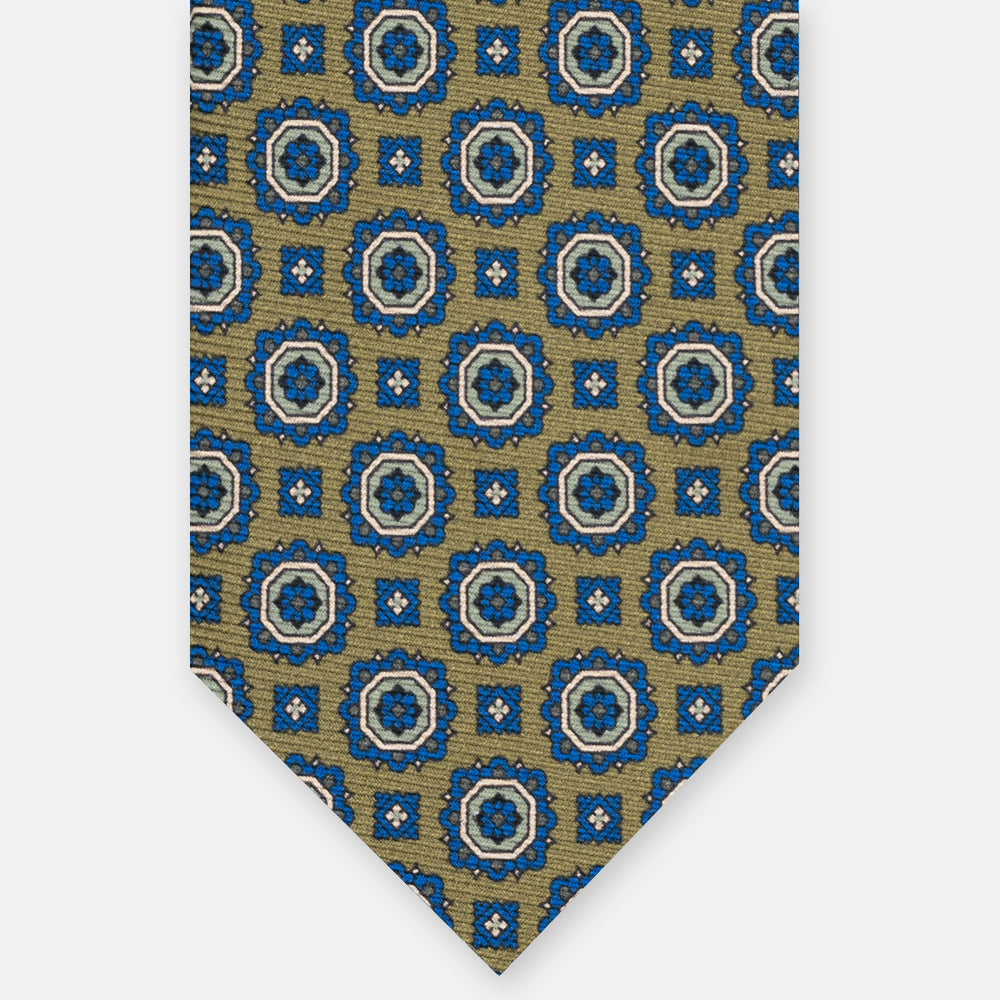 1999 Collection Heavy Silk Tie, Blue and Red JD04