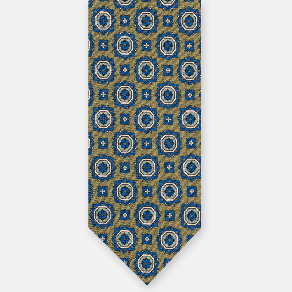 1999 Collection Heavy Silk Tie, Blue and Red JD04