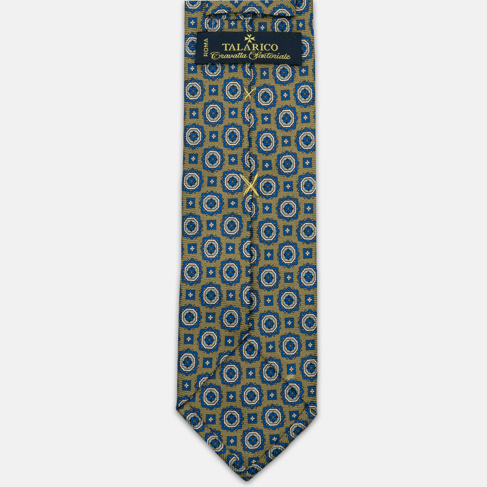 1999 Collection Heavy Silk Tie, Blue and Red JD04