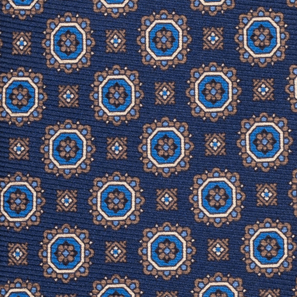 1999 Collection Heavy Silk Tie, Blue and Red JD04