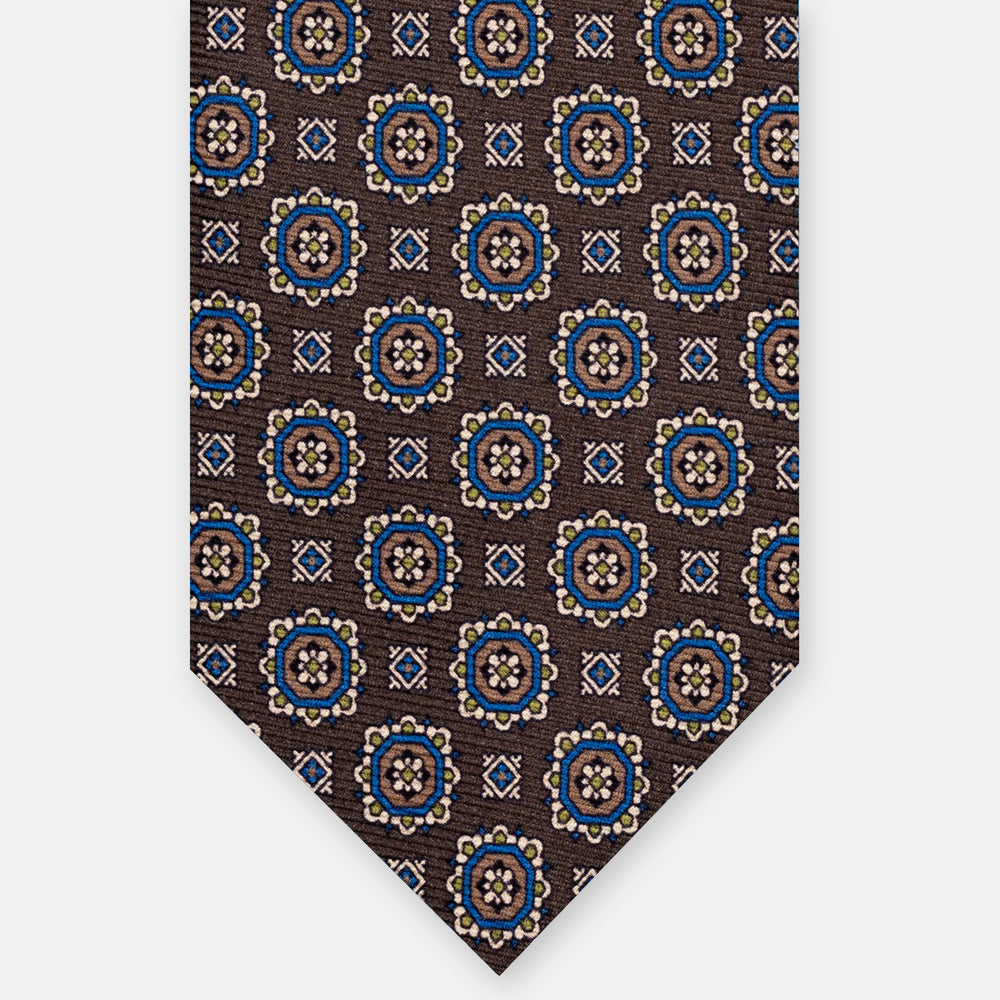 1999 Collection Heavy Silk Tie, Blue and Red JD04