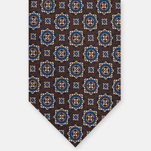 1999 Collection Heavy Silk Tie, Blue and Red JD04