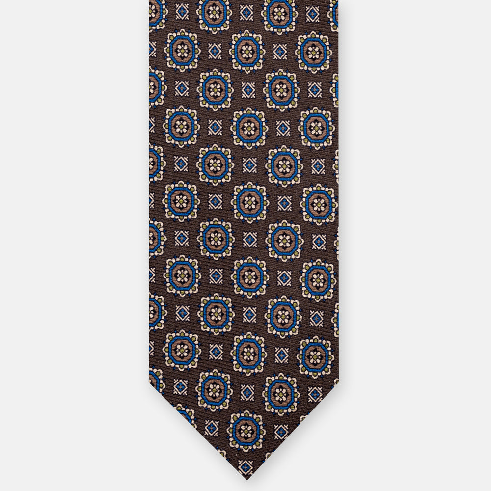 1999 Collection Heavy Silk Tie, Blue and Red JD04
