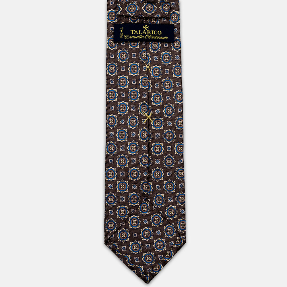 1999 Collection Heavy Silk Tie, Blue and Red JD04