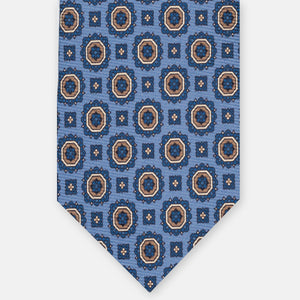 1999 Collection Heavy Silk Tie, Blue and Red JD04