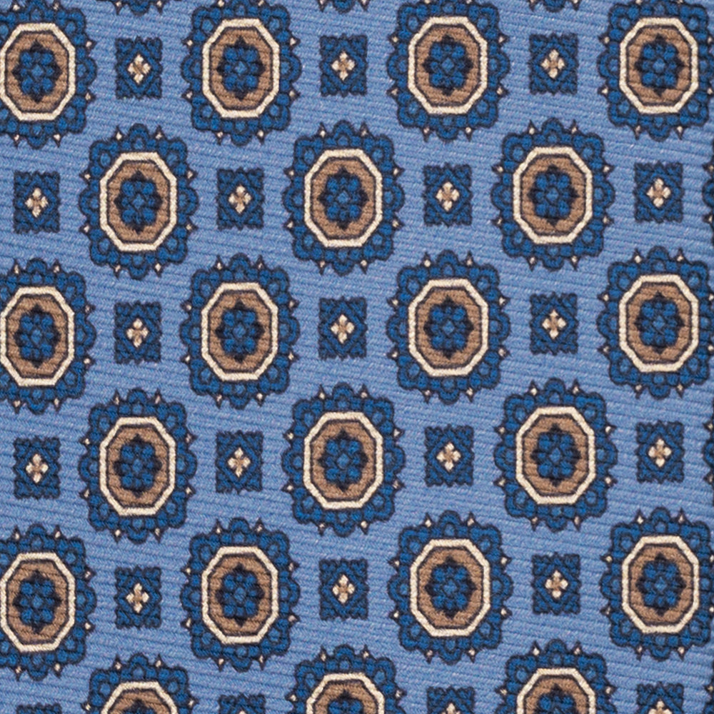 1999 Collection Heavy Silk Tie, Blue and Red JD04
