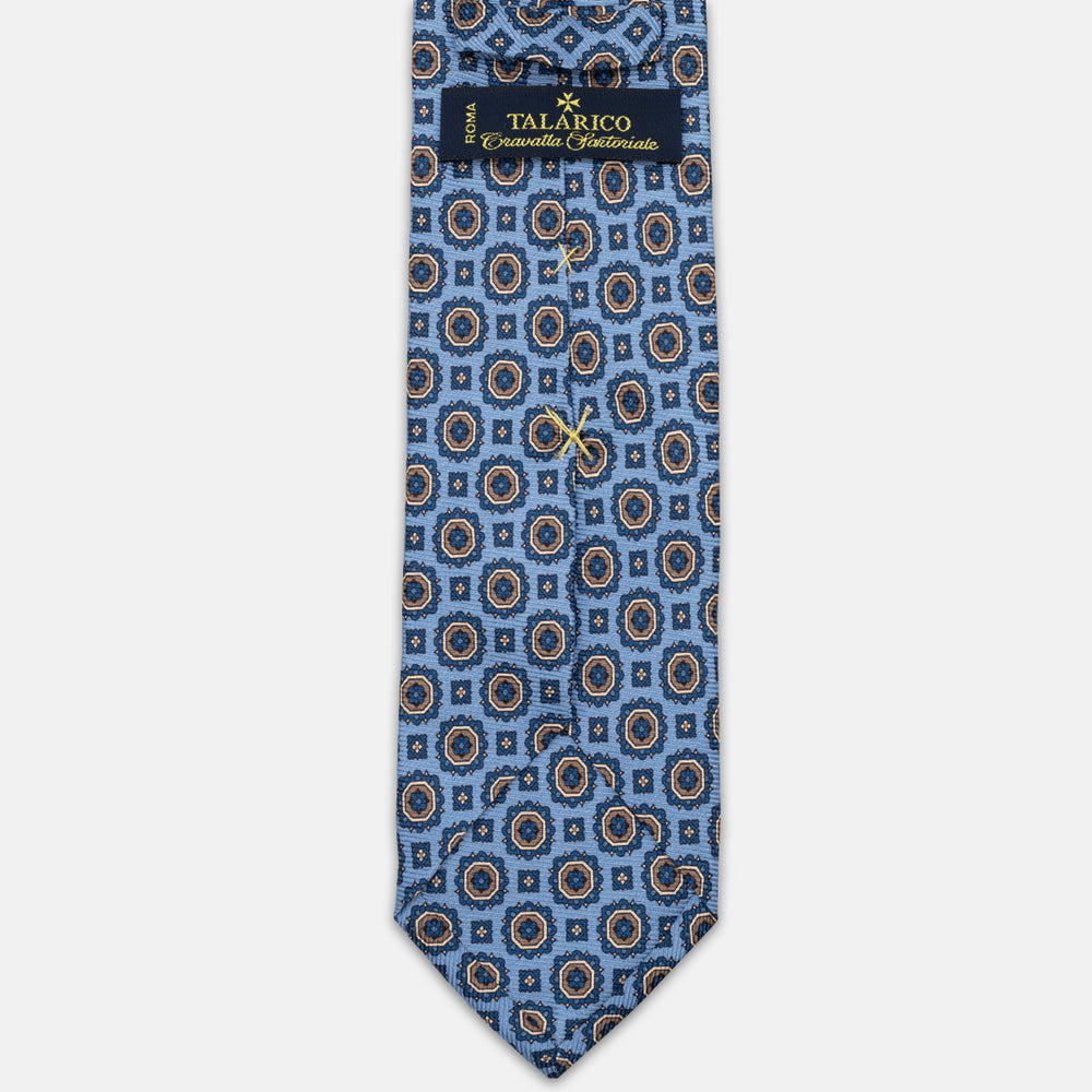 1999 Collection Heavy Silk Tie, Blue and Red JD04