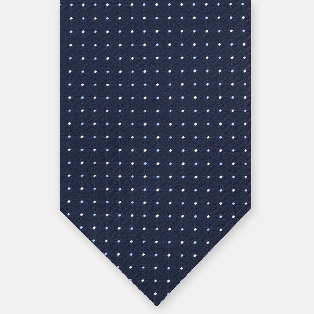 1999 Collection Heavy Silk Tie, Blue and Red JD04