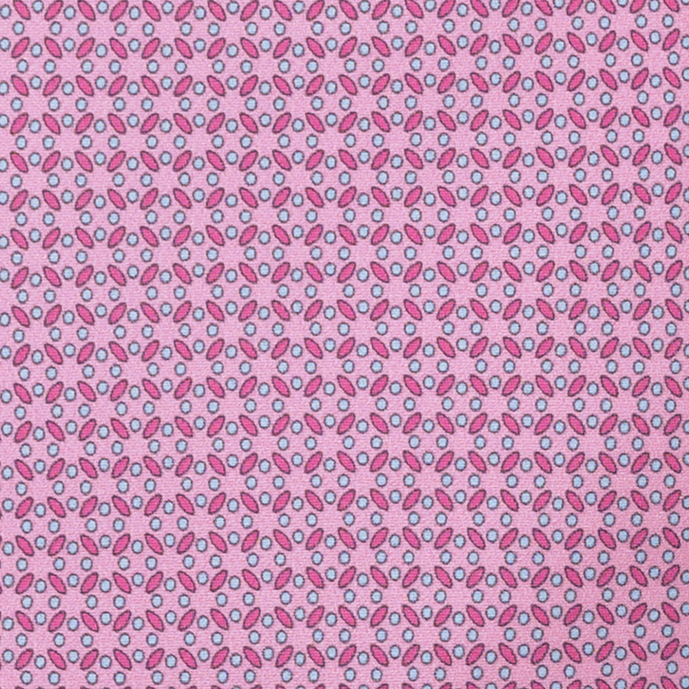 CRAVATTA 3 PIEGHE IN RASO SATIN FANTASIA, ROSA,  JA251004-1