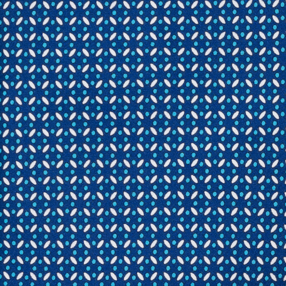 CRAVATTA 3 PIEGHE IN RASO SATIN FANTASIA, BLU,  JA251004-2
