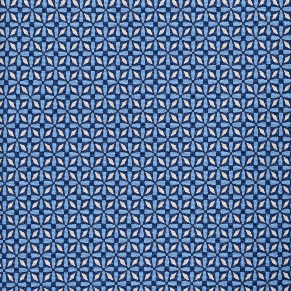 CRAVATTA 3 PIEGHE IN RASO SATIN FANTASIA,  BLU - AZZURRO,  JA251007-4