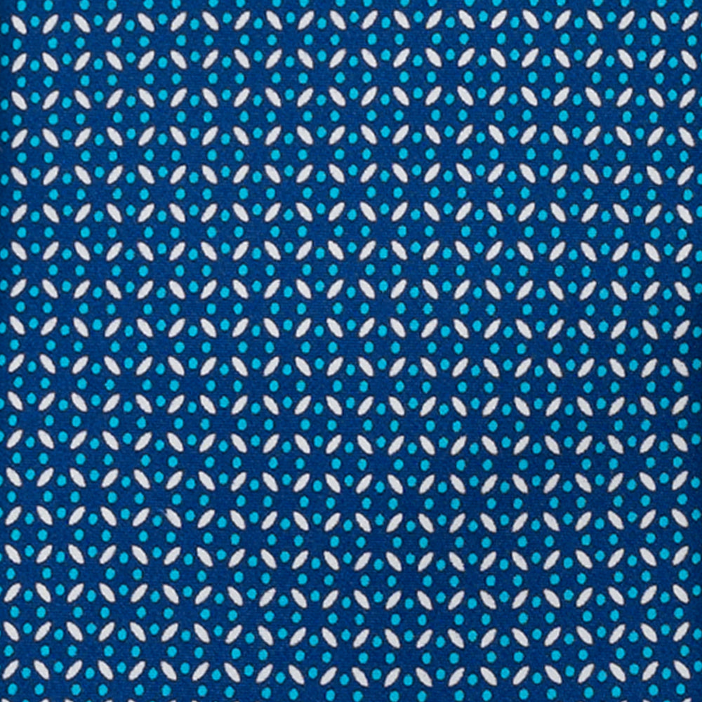 CRAVATTA 3 PIEGHE IN RASO SATIN FANTASIA LIBERTY, BLU, JA251004-2 T