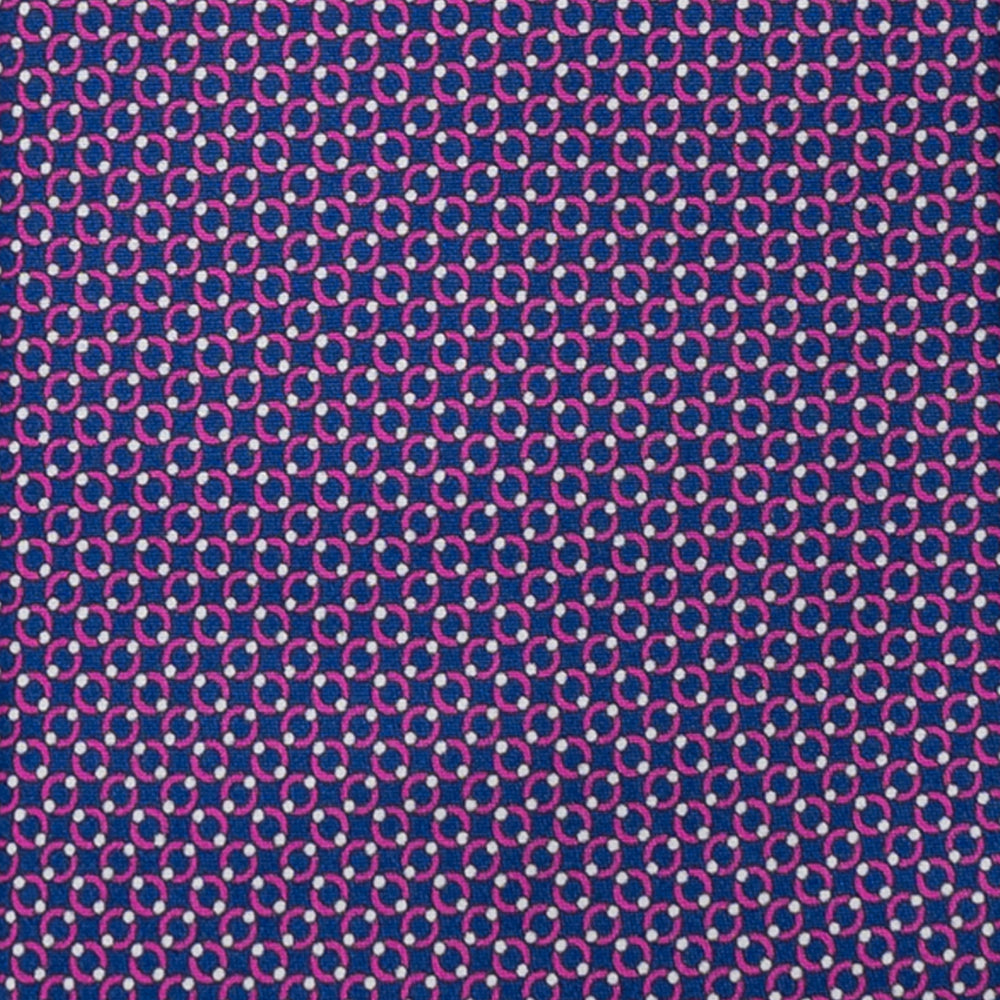 CRAVATTA 3 PIEGHE IN RASO SATIN FANTASIA CONCATENATA, BLU NAVY ROSA, JA251006_1 T