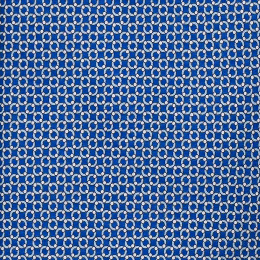 CRAVATTA 3 PIEGHE IN RASO SATIN FANTASIA CONCATENATA, BLU TURCHESE, JA251006_2 T