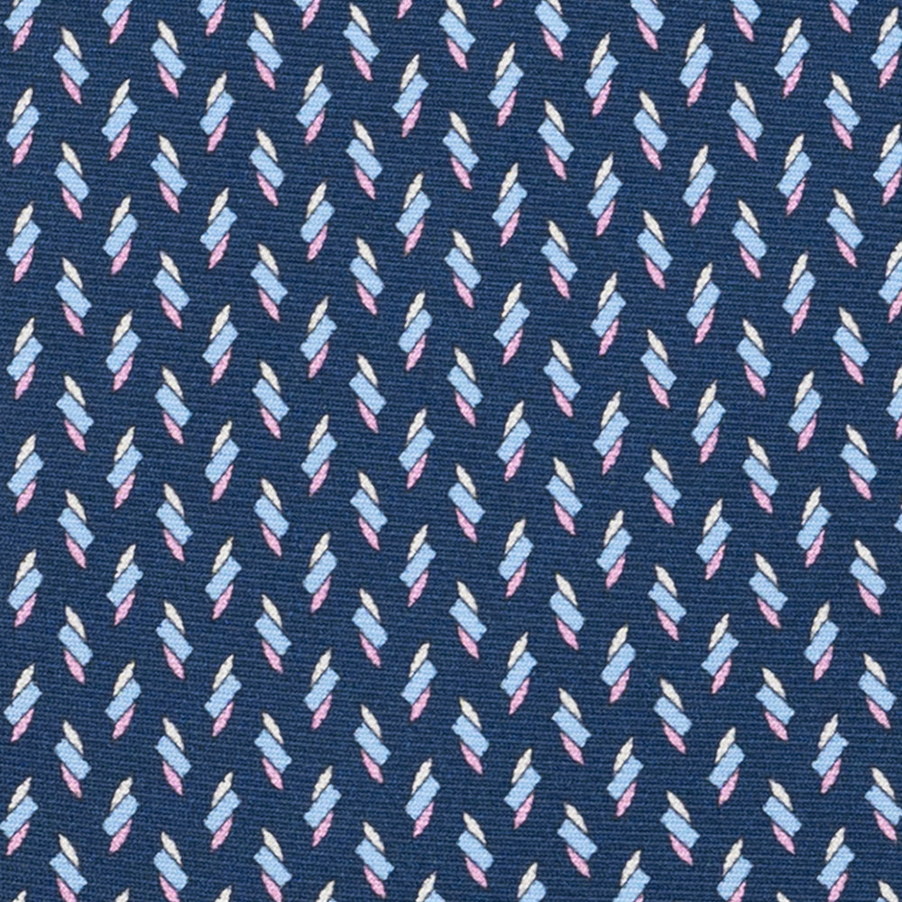 Cravatta 3 pieghe in Seta, Micro Fantasia, Blu Celeste - JC055938-11