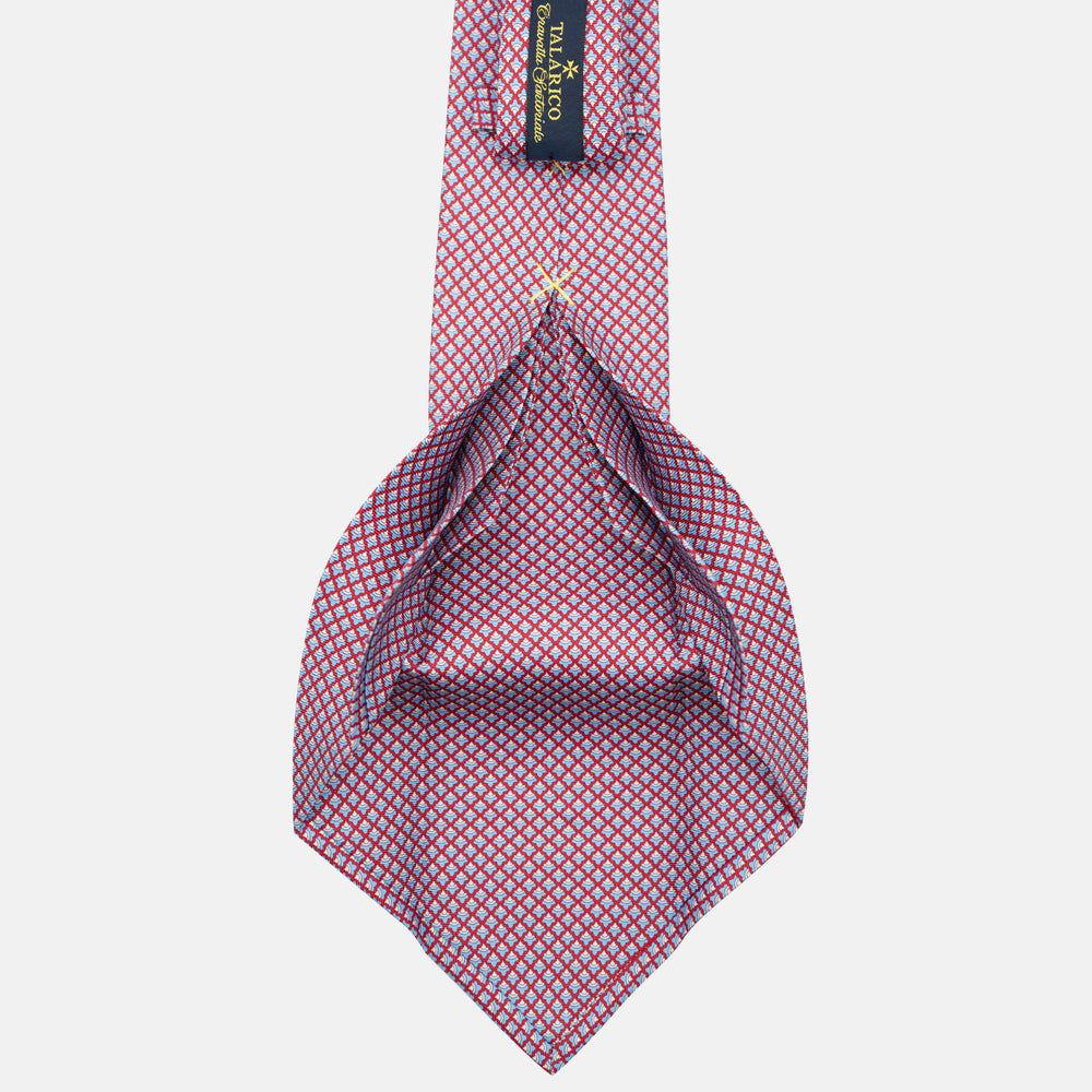 7-Fold Silk Tie Micro Pattern Red JC056329-8