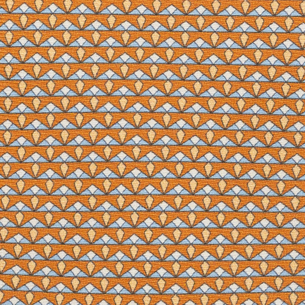 3-Fold Silk Tie, Micro Pattern, Yellow - JC056665-2