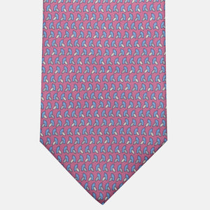 Cravatta 3 pieghe in Seta, Micro Fantasia, Rosa - JC057245-5