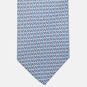 Cravatta 3 pieghe in Seta, Fantasia Farfalle, Bianco - JC059561_2