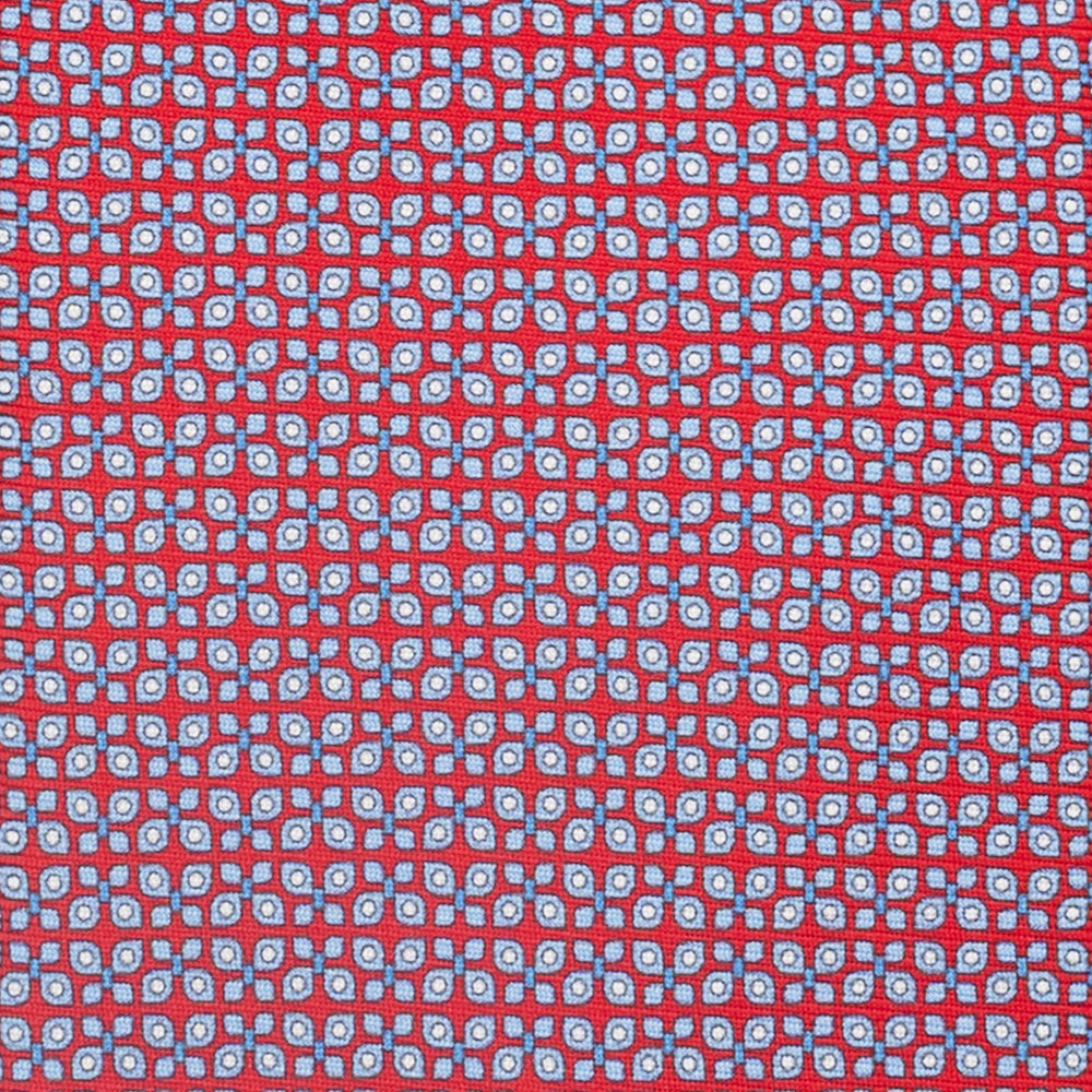 3-Fold Silk Tie, Butterfly Pattern, Red - JC059561_3