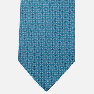 Cravatta 3 pieghe in Seta, Fantasia Farfalle, Piscina - JC059561_5