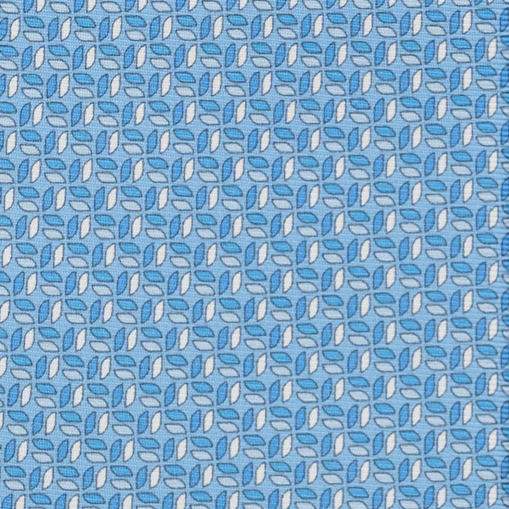 3-Fold Silk Tie, Micro Pattern, Light Blue - JC059588_2 T
