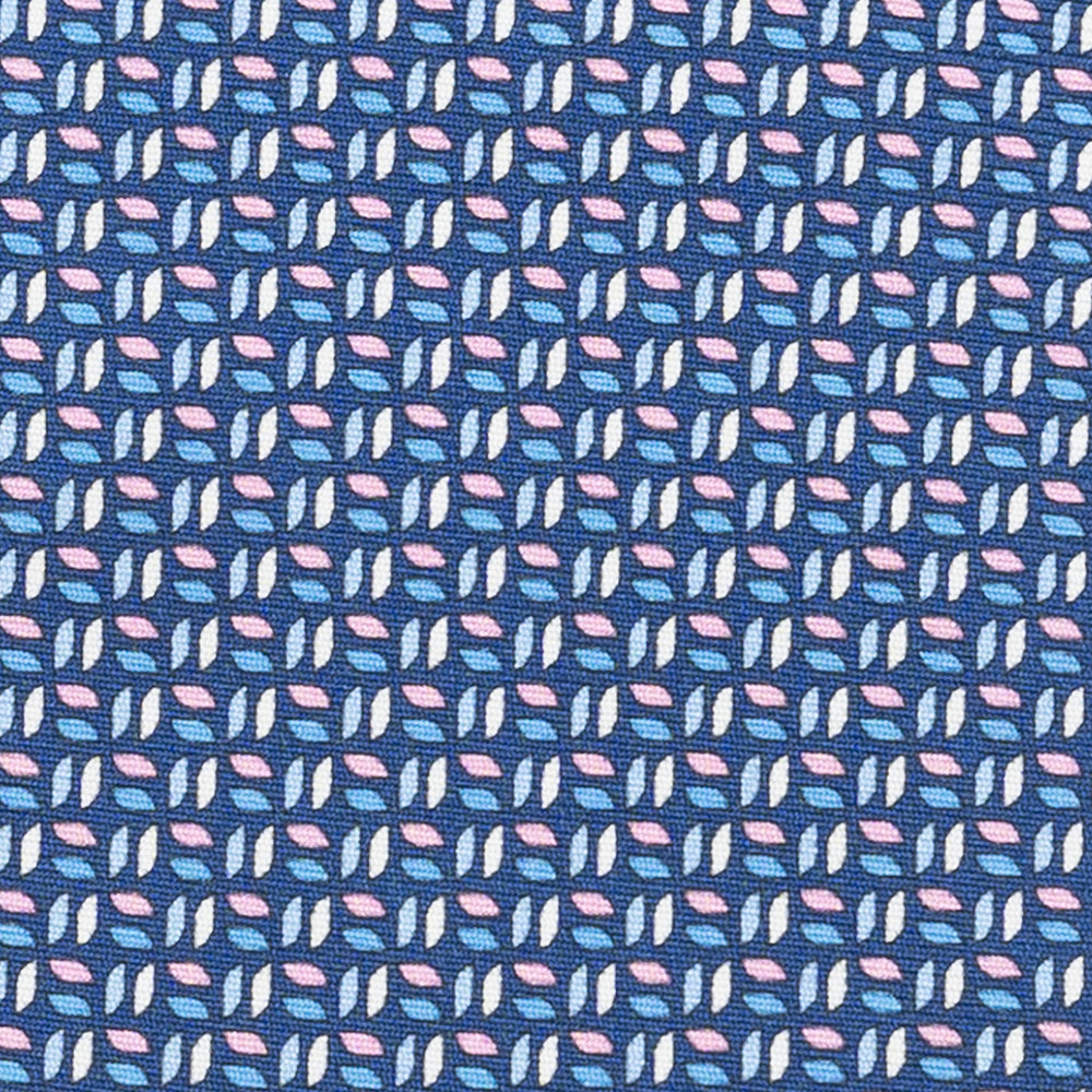 3-Fold Silk Tie, Micro Pattern, Blue Pink - JC059588_6