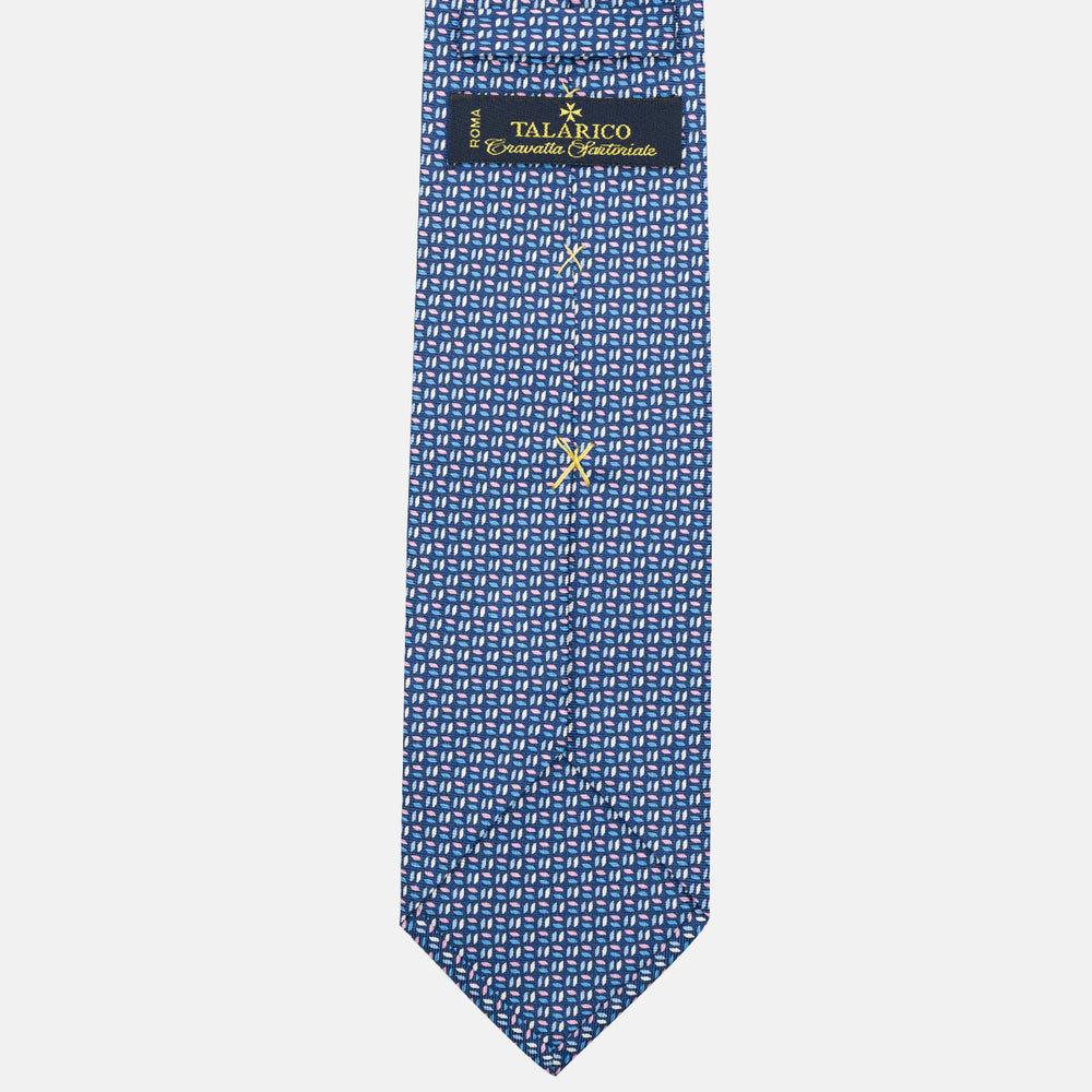 3-Fold Silk Tie, Micro Pattern, Blue Pink - JC059588_6