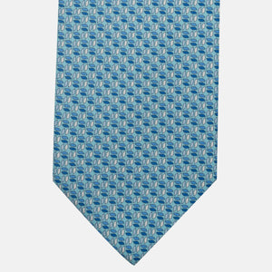 3-Fold Silk Tie, Micro Pattern, Tiffany - JC059588_7