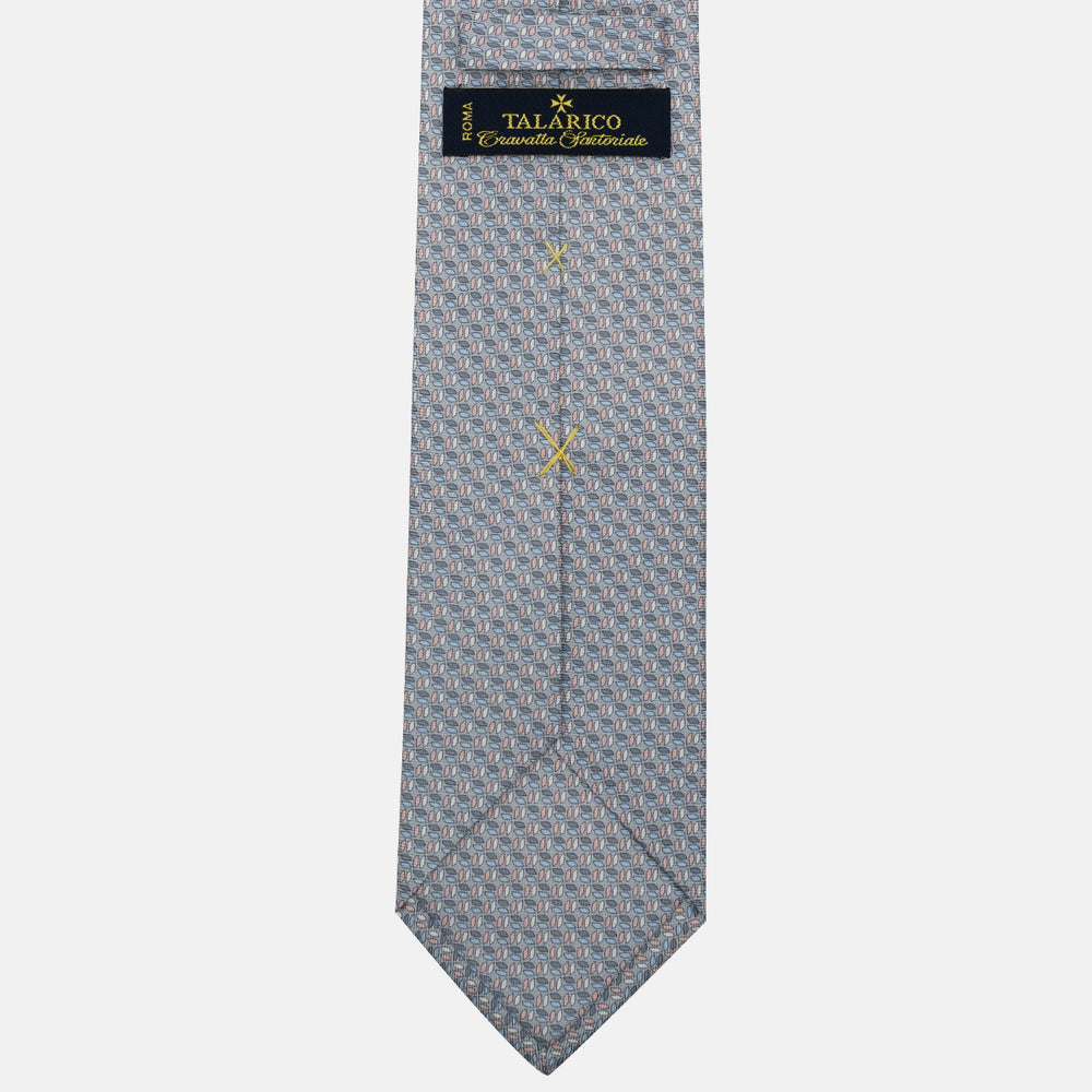 3-Fold Silk Tie, Micro Pattern, Grey - JC059588_8