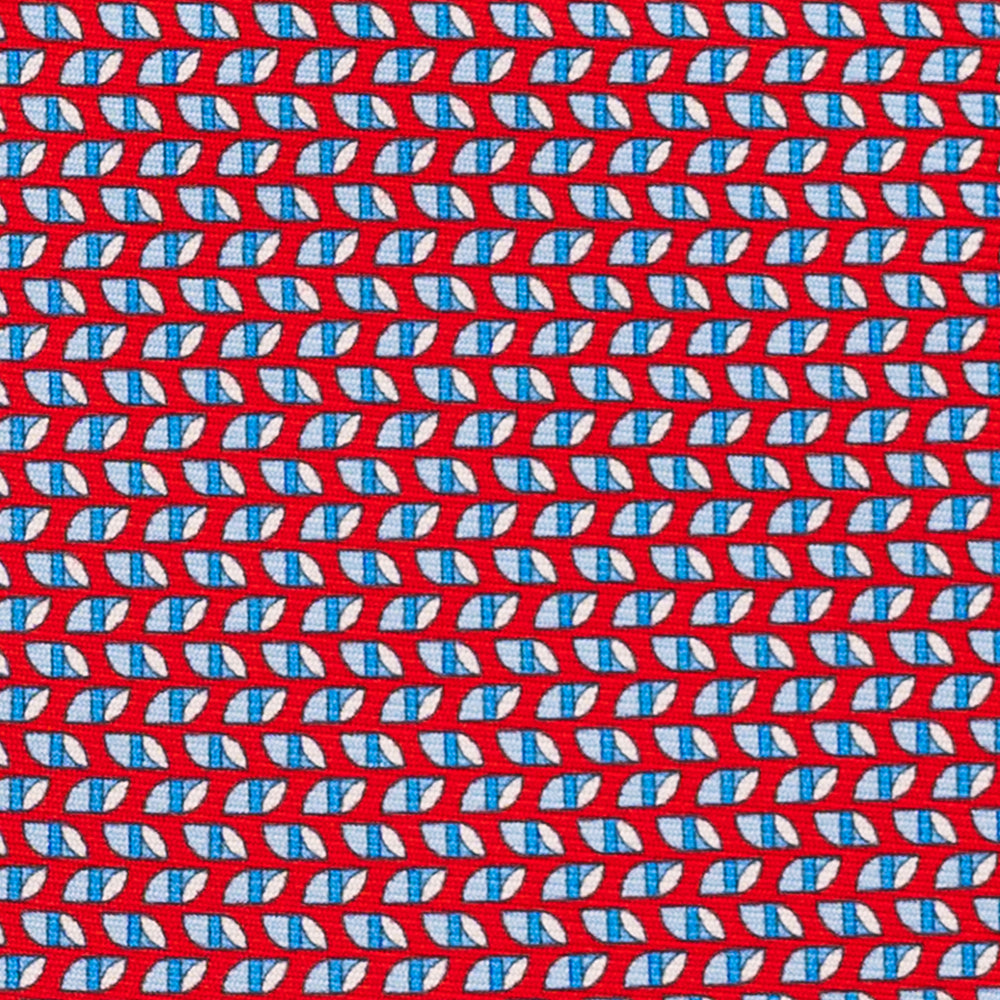 Cravatta 3 pieghe in Seta, Micro Fantasia, Rosso - JC059631_6 T