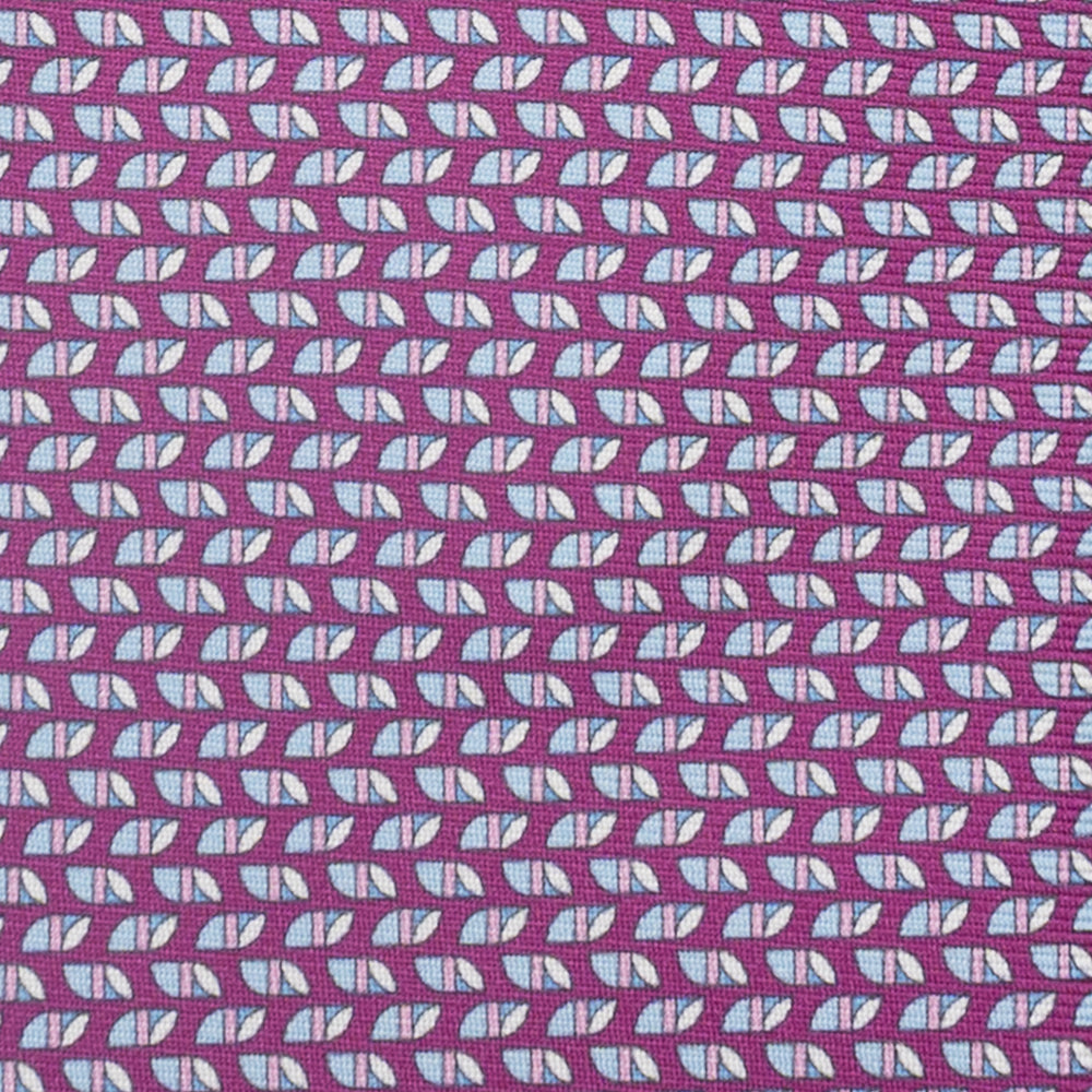 3-Fold Silk Tie, Micro Pattern, Magenta - JC059631_7