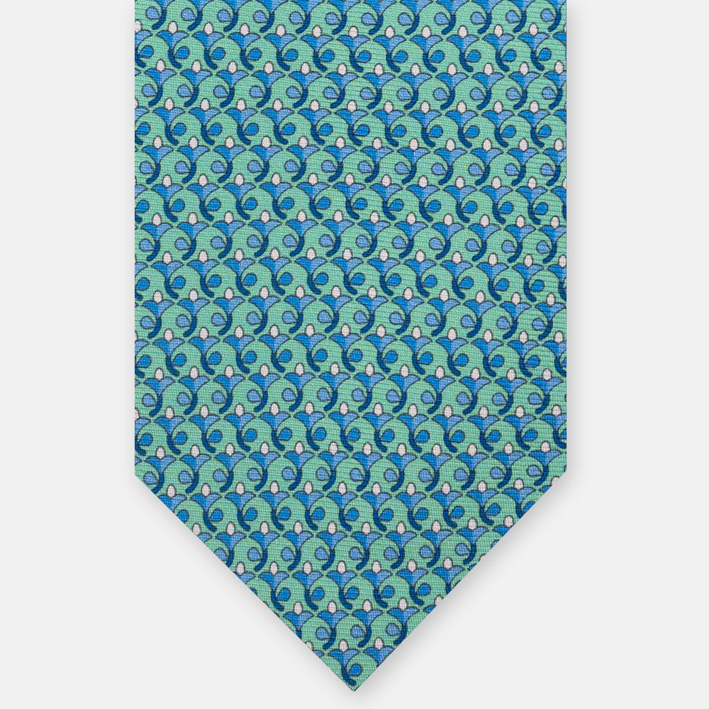 3-Fold Silk Tie, Floral Pattern, Tiffany - JC060094_10 T