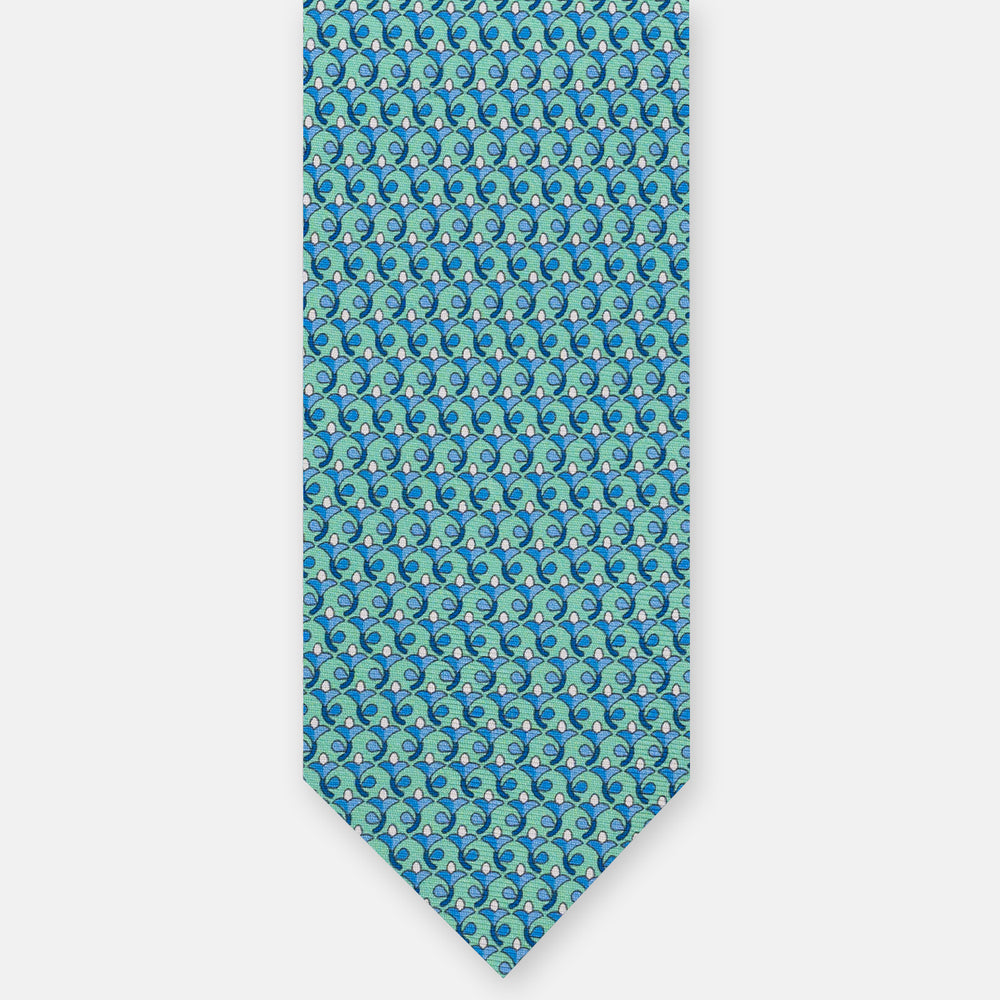 3-Fold Silk Tie, Floral Pattern, Tiffany - JC060094_10 T
