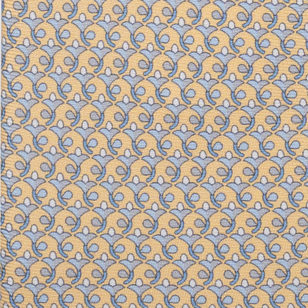 3-Fold Silk Tie, Floral Pattern, Yellow - JC060094_8