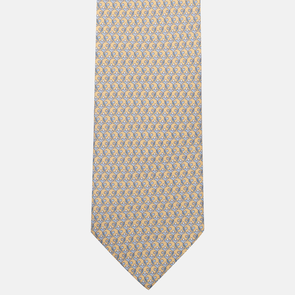 3-Fold Silk Tie, Floral Pattern, Yellow - JC060094_8