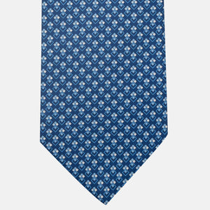 3-Fold Silk Tie, Micro Pattern, Light Blue - JC060095_2
