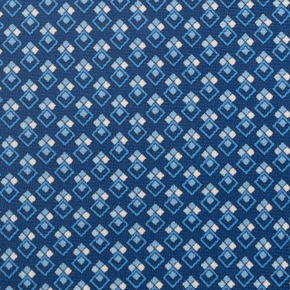 3-Fold Silk Tie, Micro Pattern, Light Blue - JC060095_2