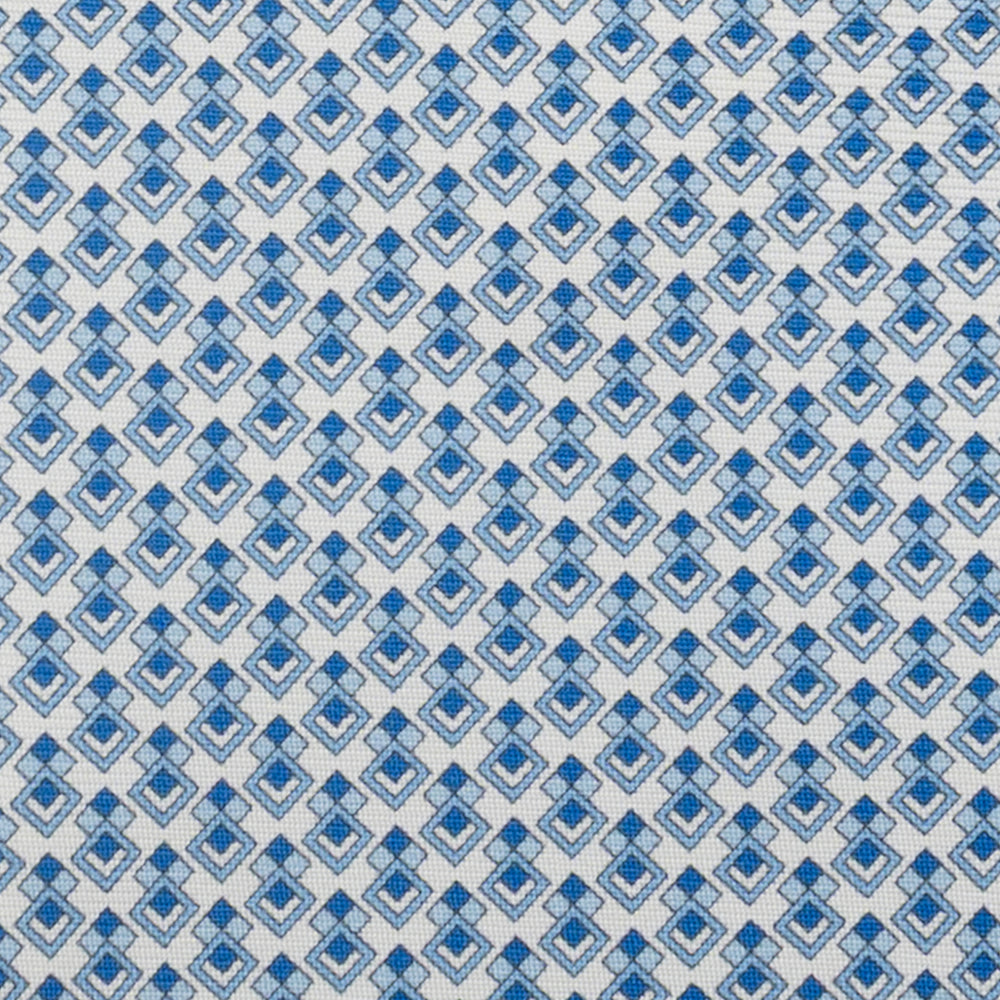 3-Fold Silk Tie, Micro Pattern, White - JC060095_3